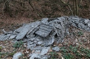 Kreispolizeibehörde Märkischer Kreis: POL-MK: Illegal Bauschutt im Wald entsorgt