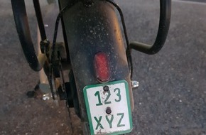 Polizei Aachen: POL-AC: Wie bastelt man sich ein Kennzeichen? So bitte nicht!