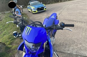 Polizeidirektion Trier: POL-PDTR: Motocross sichergestellt - nicht verkehrssicher!