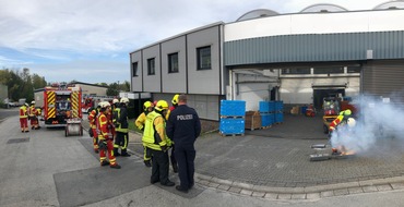 FW-Heiligenhaus: Feuer in einem Metallverarbeitenden Betrieb (Meldung 21/2019)