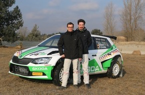 Skoda Auto Deutschland GmbH: SKODA Champions Kreim/Christian steigen in die FIA Rallye-Europameisterschaft (ERC) auf (FOTO)