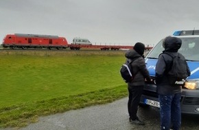 Bundespolizeiinspektion Flensburg: BPOL-FL: Hindenburgdamm - Zu Fuß unterwegs auf dem Hindenburgdamm um Ticket zu sparen