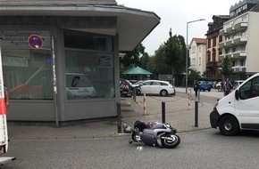 Polizeidirektion Worms: POL-PDWO: Worms - Rollerfahrer bei Sturz verletzt