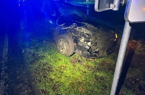 Polizei Coesfeld: POL-COE: Dülmen, L580/ Auto kommt von Straße ab