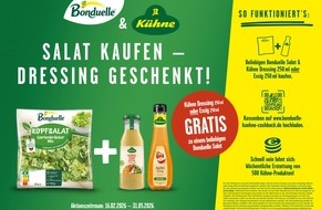 Bonduelle Deutschland GmbH: Perfect Match am POS: Bonduelle und K&uuml;hne starten kategorie&uuml;bergreifende Cashback-Aktion