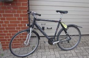 Polizeiinspektion Hildesheim: POL-HI: Sarsteter Polizei sucht Eigentümer eines entwendeten Fahrrades
