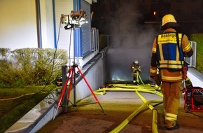 Feuerwehr Böblingen: FW Böblingen: Tiefgaragenbrand in der Keltenburgstraße