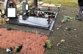 Polizeidirektion Pirmasens: POL-PDPS: Störung der Totenruhe, Vandalismus auf Friedhof