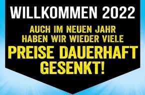 NORMA: NORMA reduziert gleich zu Jahresbeginn die Preise auf verschiedene Produkte um bis zu 20 Prozent / Ein FROHES NEUES JAHR mit erster großer Preissenkung