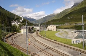 Matterhorn Gotthard Bahn / Gornergrat Bahn / BVZ Gruppe: Neue Serviceanlage und Infrastrukturstützpunkt Hospental: Ortsbildschutz steht dem geplanten Projekt der Matterhorn Gotthard Bahn in Hospental entgegen
