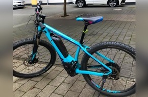 Polizeipräsidium Mittelhessen - Pressestelle Gießen: POL-GI: E-Bike gestohlen - Wo ist das blaue Fahrrad?