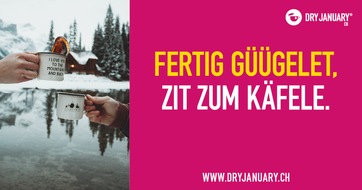 Blaues Kreuz Schweiz: Medienmitteilung: Dry Hard! - In drei Tagen beginnt der «Dry January»