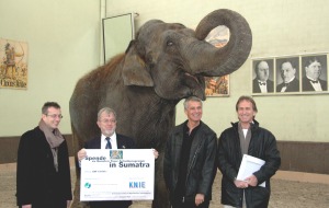 Circus KNIE - Schweizer National-Circus AG: Circus KNIE: Wettbewerb und Spende für den Sumatra-Tiger