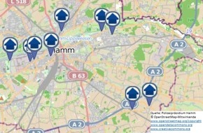 Polizeipräsidium Hamm: POL-HAM: Wohnungseinbruchs-Radar für die Woche vom 8. bis zum 14. April 2019