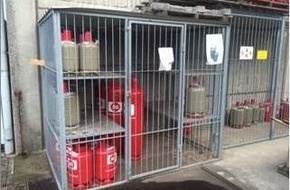 Polizeiinspektion Nienburg / Schaumburg: POL-NI: 24 Gasflaschen entwendet - Schaden 1.400 Euro