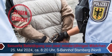 Bundespolizeidirektion München: Bundespolizeidirektion München: Bundespolizei sucht Geschädigte von sexueller Beleidigung