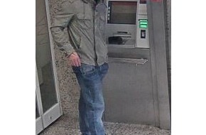Polizei Essen: POL-E: Essen: Unbekannter hebt Bargeld mit gestohlener Bankkarte ab - Fotofahndung