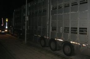 Polizeiinspektion Harburg: POL-WL: Wieder überladener Schweinetransport gestoppt