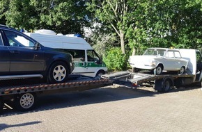 Bundespolizeiinspektion Flensburg: BPOL-FL: Handewitt - Bundespolizei stellt Oldtimer sicher; Elektroschocker als Taschenlampe getarnt