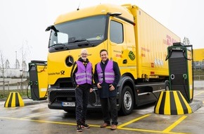 DHL Group: PM: DHL startet Aufbau eigener E-LKW-Ladeparks an seinen deutschen Paketzentren