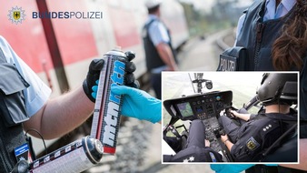 Bundespolizeidirektion München: Bundespolizeidirektion München: Graffitisprayer geschnappt / Bundespolizei mit Kombination Luft- und Bodenfahndung erfolgreich