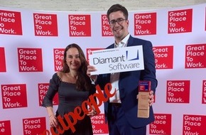 Diamant Software GmbH: Diamant Software brilliert erneut: Great Place to Work® Auszeichnung "Deutschlands Beste Arbeitgeber 2024"