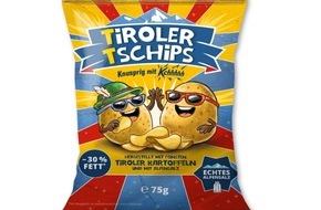 Essenz der Alpen: Tirol hat seinen offiziellen Snack: Die Tiroler Tschips sind da!