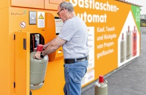 Globus Fachmärkte GmbH & Co. KG: Globus Baumarkt setzt auf Service - bereits an 66 Standorten Gasflaschen-Tauschautomaten