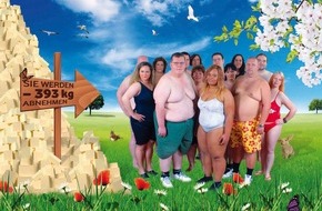 ProSieben: Erfolgsgeheimnis? 14 Schwergewichte verlieren bei "The Biggest Loser" auf ProSieben 393 Kilogramm