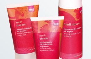 medi GmbH & Co. KG: Fußbad - Peeling - Intensivpflege / Gepflegte Füße mit der neuen medi Pflege-Serie (mit Bild)