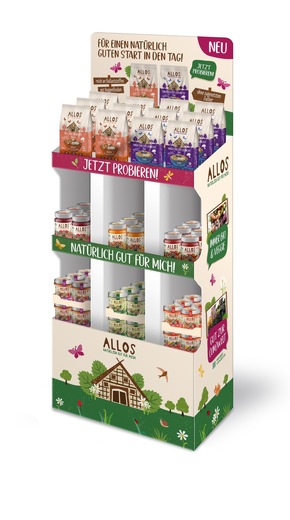 Neu von Allos ab April 2025: Zwei neue nutri+ Crunchies und ein Bärlauch-Aufstrich