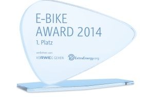 Innogy SE: RWE und ExtraEnergy zeichnen mit E-Bike Award bestes Konzept zur nachhaltigen Elektromobilität aus / Preisverleihung am 2. Oktober im Rahmen der LEV Conference auf der INTERMOT in Köln