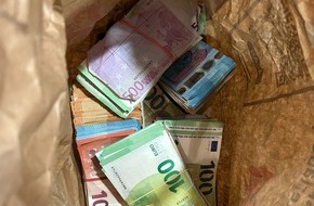 Hauptzollamt Schweinfurt: HZA-SW: Ein Rucksack voller Bargeld - Zoll stellt hohe Bargeldsumme sicher