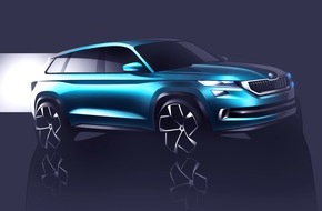 Skoda Auto Deutschland GmbH: SUV-Designstudie SKODA VisionS feiert Premiere in Genf (FOTO)