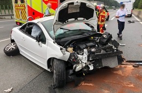 Polizei Bielefeld: POL-BI: Alleinunfall auf der A2