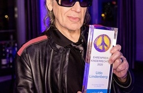 UNICEF Deutschland: Udo Lindenberg erhält UNICEF Ehrenpreis Kinderrechte