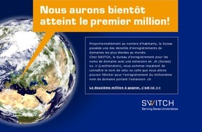 SWITCH: SWITCH: Bientôt un million de noms de domaine en Suisse