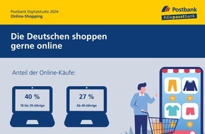 Postbank: Jeder Vierte kauft bereits überwiegend im Internet - Nachhaltigkeit bleibt wichtig