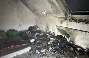Polizeidirektion Kaiserslautern: POL-PDKL: Zimmerbrand in Mehrfamilienhaus