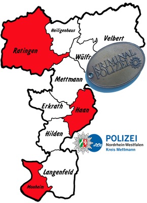 POL-ME: Einbrüche aus dem Kreisgebiet - Ratingen / Haan / Monheim - 1902049