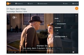 ZDF: ZDF baut barrierefreie Angebote weiter aus / Intendant Bellut: "Unsere Angebote sollen für alle zugänglich sein" (FOTO)