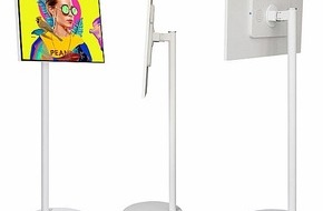 PEARL GmbH: Entertainment-Alleskönner mit Apps: auvisio Mobiler Streaming-Full-HD-Bildschirm ST-238 mit 23,8 Zoll, HDMI, Akku, Touchscreen