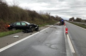 Polizeidirektion Landau: POL-PDLD: Schwerer Verkehrsunfall auf A65, PKW überschlägt sich mehrfach, Verursacher unter Alkoholeinfluss