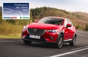 Mazda: Mazda CX-3 und Mazda6 sind "Firmenauto des Jahres 2016"