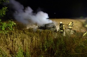 Polizei Minden-Lübbecke: POL-MI: Unfallfahrer in Flammen umgekommen