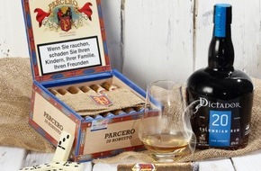 Arnold André GmbH: Parcero Zigarre & Dictador Rum: Genusskombinationen von Freunden für Freunde
