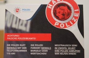 Polizeiinspektion Cuxhaven: POL-CUX: Achtung: Falsche Polizeibeamte drohen mit Haftbefehl