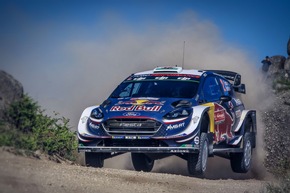 Zwei Nachwuchstalente fahren mit ihren Ford Fiesta WRC auf das Podest der WM-Rallye Portugal