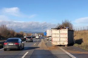 Polizeidirektion Landau: POL-PDLD: Starke Windböe sorgt für Unfall auf der A65