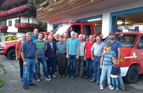 Freiwillige Feuerwehr Werne: FW-WRN: Der Löschzug 2 aus Stockum der Freiwilligen Feuerwehr Werne besucht ihre Partnerfeuerwehr Spiluck in Südtirol